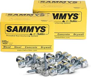 Buy Everflow Sammys 8038957-50 DSTR 1 3/8 Inch Vertical Threaded Rod Anchor Designed For Steel Structure Steel With Electro Zinc Corrosion Resistance 1 4 20 X 1 Inch Screw Length Pack Of 50