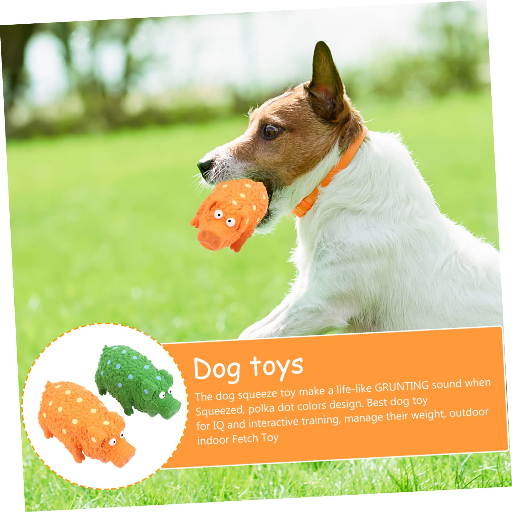Didiseaon 4piezas Juguetes De para Perros Interactivos De Latex Sonido De Cerdo Juguetes para Cachorros para Limpiar Dientes