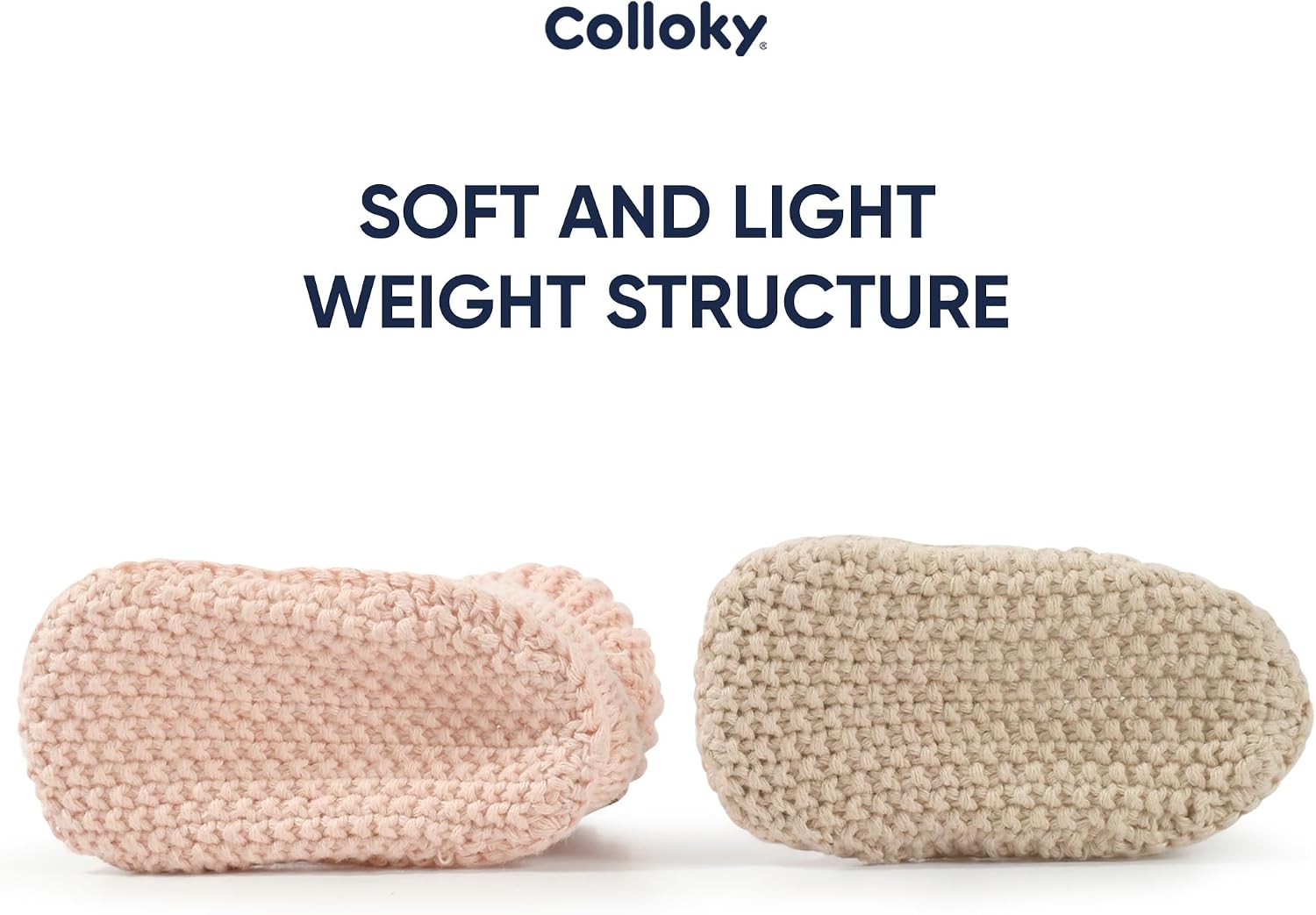 Fleece Baby Booties for Newborns - Cozy, Warm & Adjustable Slippers with Non-Slip Sole -Soft And Lightweight for Babies