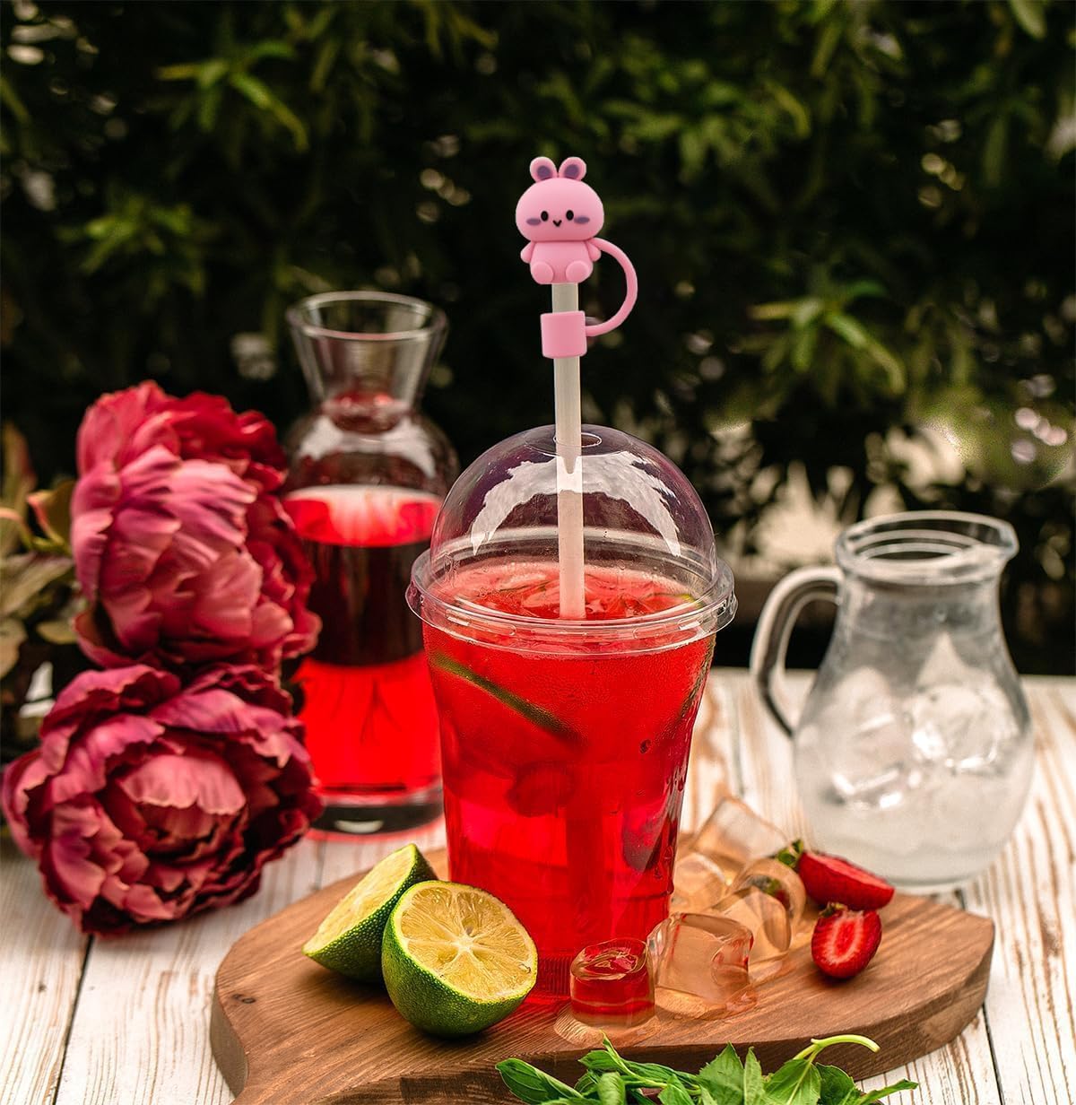 Silicone Straw Caps for Tumblers - 4 Pack -7