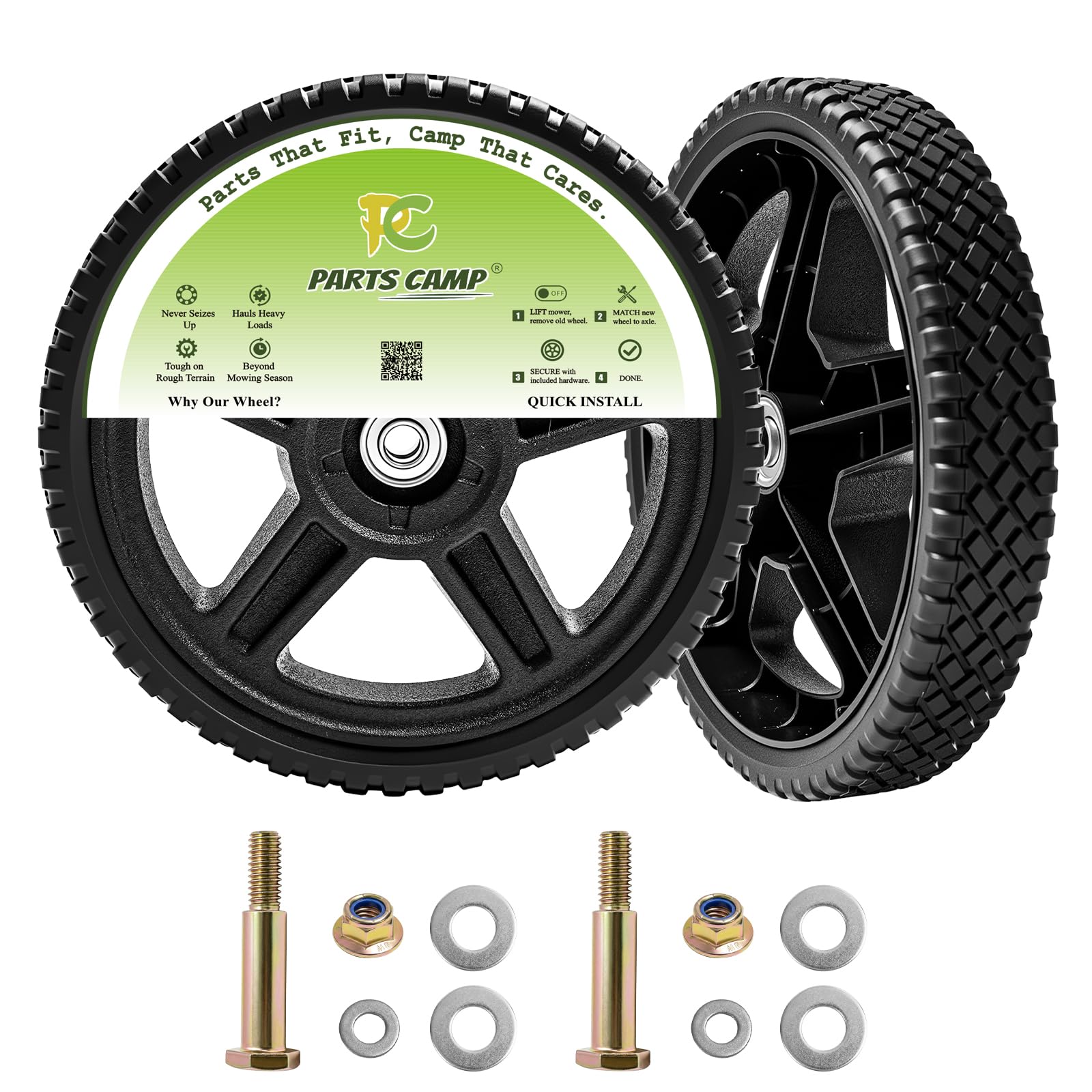 Parts Camp 10 Inch Push Mower Wheel Kit