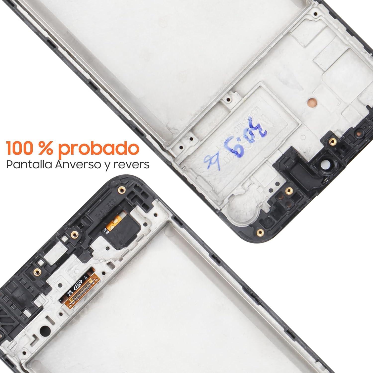 OLED Screen for Samsung Galaxy M21 2021 Screen Replacement for Samsung M215 LCD Screen SM-M215G,SM-M215G/DS Touch Display Digitizer Assembly Repair Parts with Frame(Black with Figerprint Function)