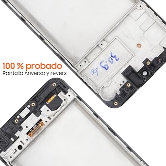 OLED Screen for Samsung Galaxy M21 2021 Screen Replacement for Samsung M215 LCD Screen SM-M215G,SM-M215G/DS Touch Display Digitizer Assembly Repair Parts with Frame(Black with Figerprint Function)
