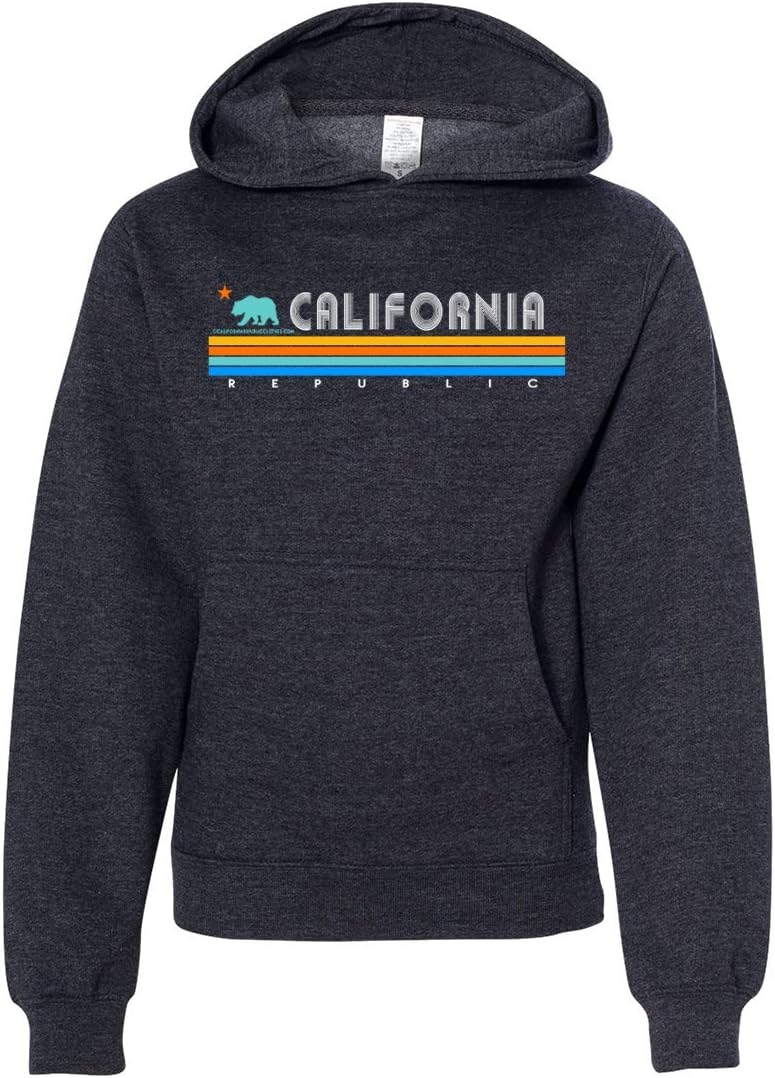 Dolphin Shirt Co California Republic Vintage Stripe Youth Sweatshirt Hoodie