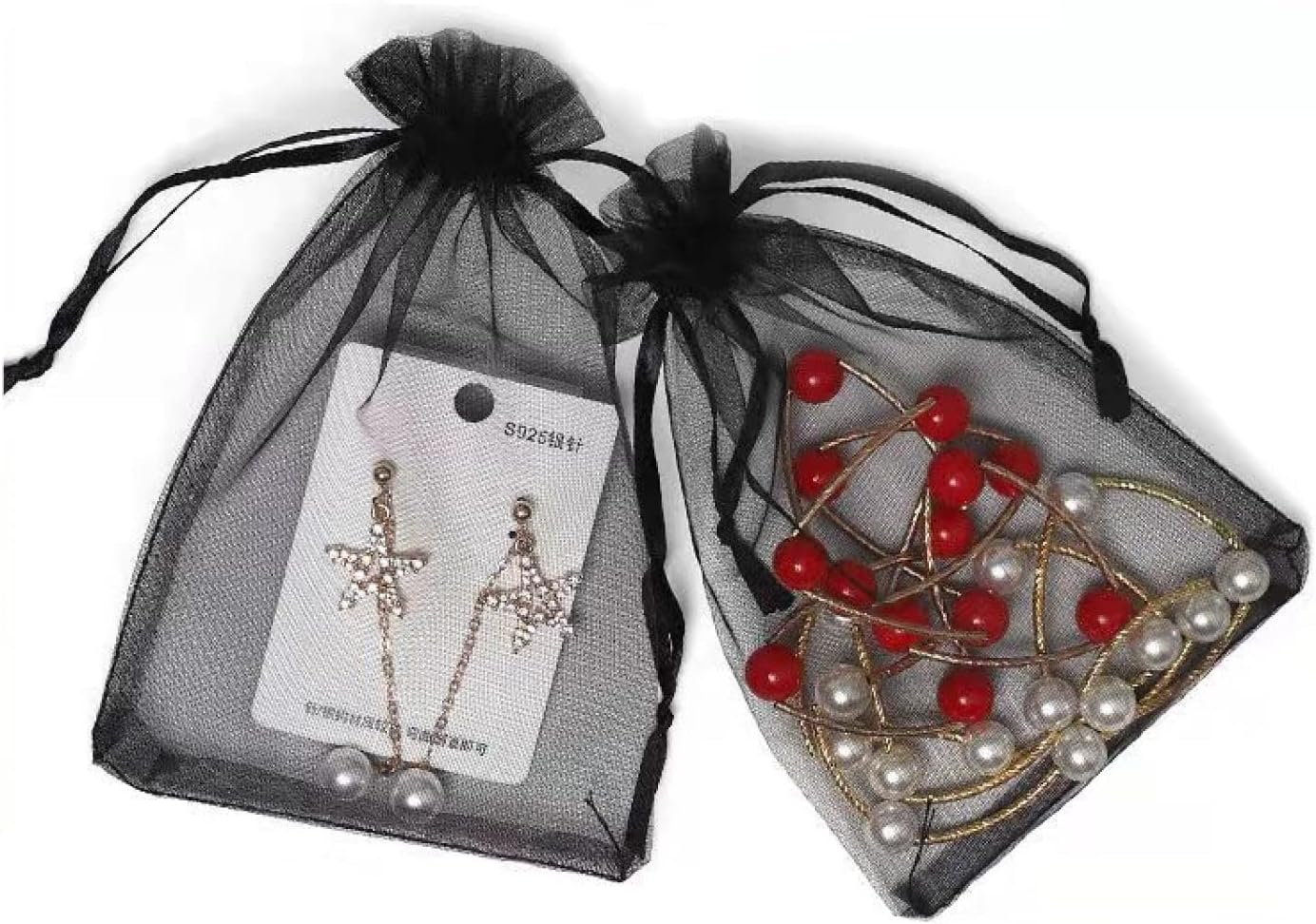 Sacchetti Organza 20x30cm 100pz - Bustine Regalo Con Coulisse Per Matrimoni E Eventi - Foto 8