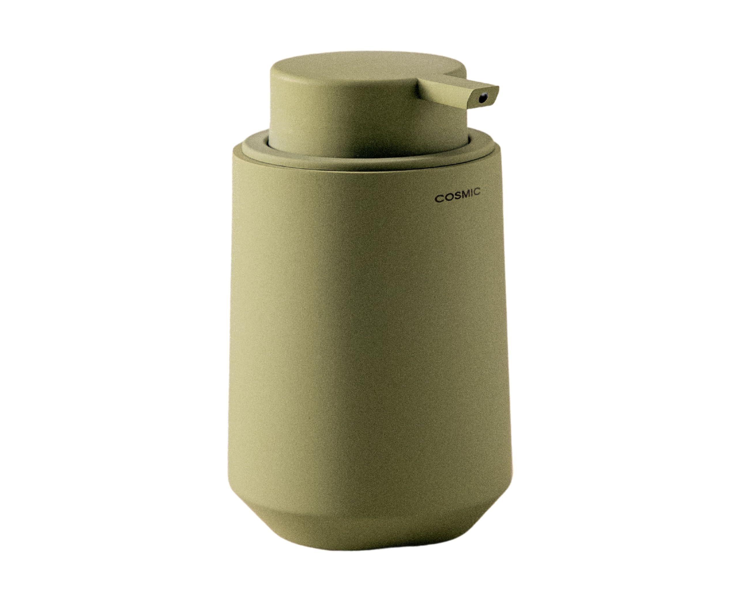 Cosmic Olive Saona Elegant Design Bathroom Soap Dispenser Made Of Resin. Countertop Soap Dish For Bathroom And Kitchen With Soft Touch. 350 Ml Refillable Accessory In Color