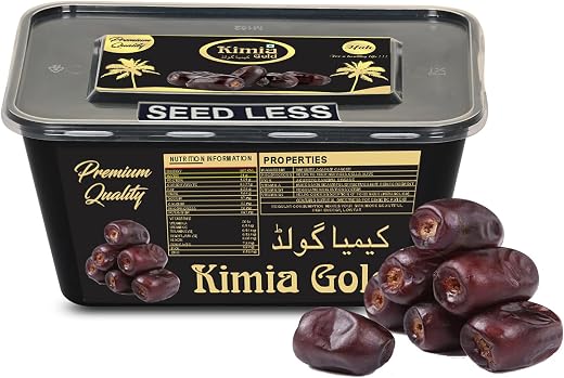 Ifah Kimia Gold Seedless Dates 500gm | Highly Nutritious | Best for Kids &amp; Adults | So Soft Fresh &amp; Juicy