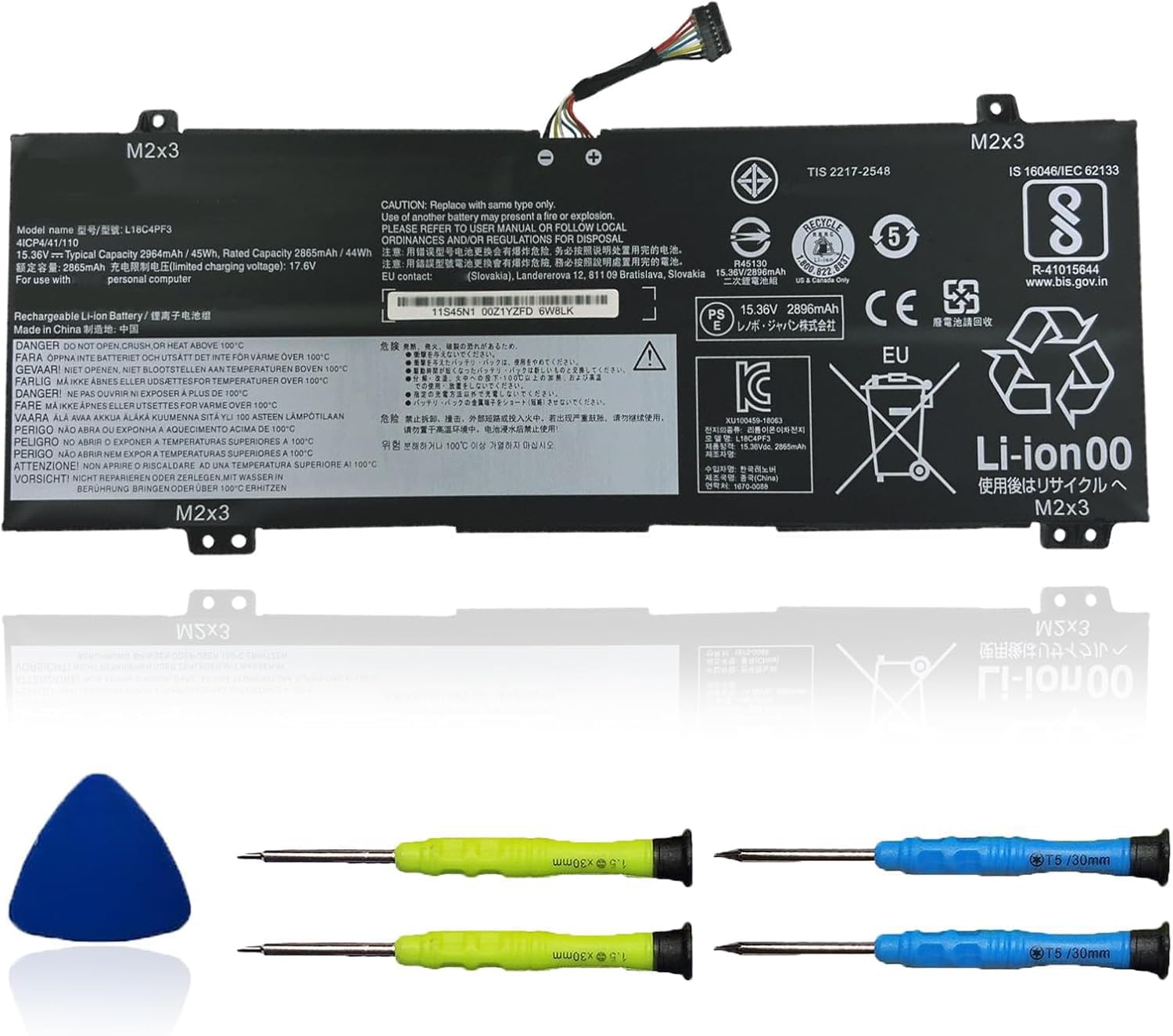 Amazon.com: OUWEE L18C4PF3 Laptop Battery Compatible for Lenovo