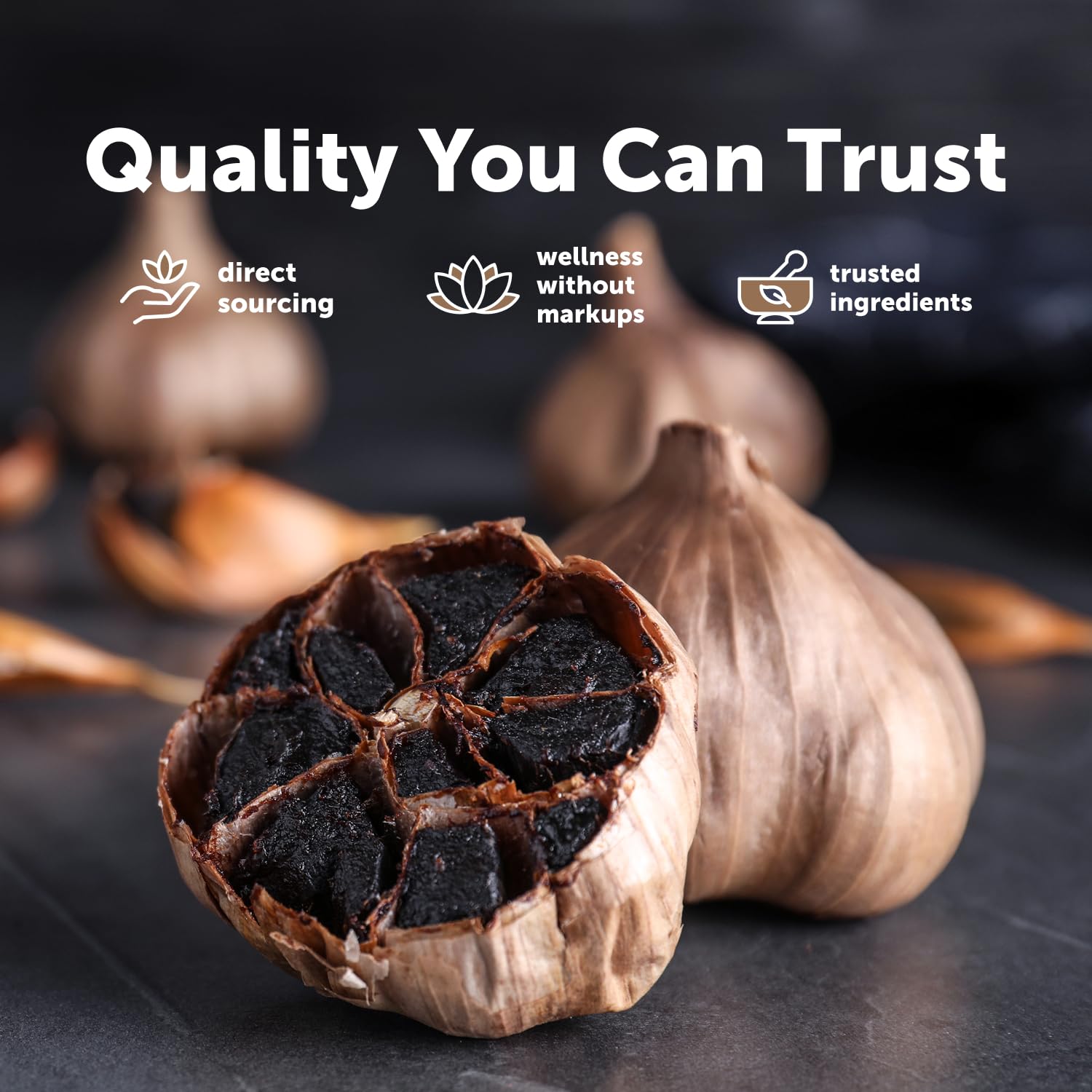 Odorless Aged Garlic & Black Garlic, 1,000mg Per Serving, 240 Veg Capsules — Amazon image 5