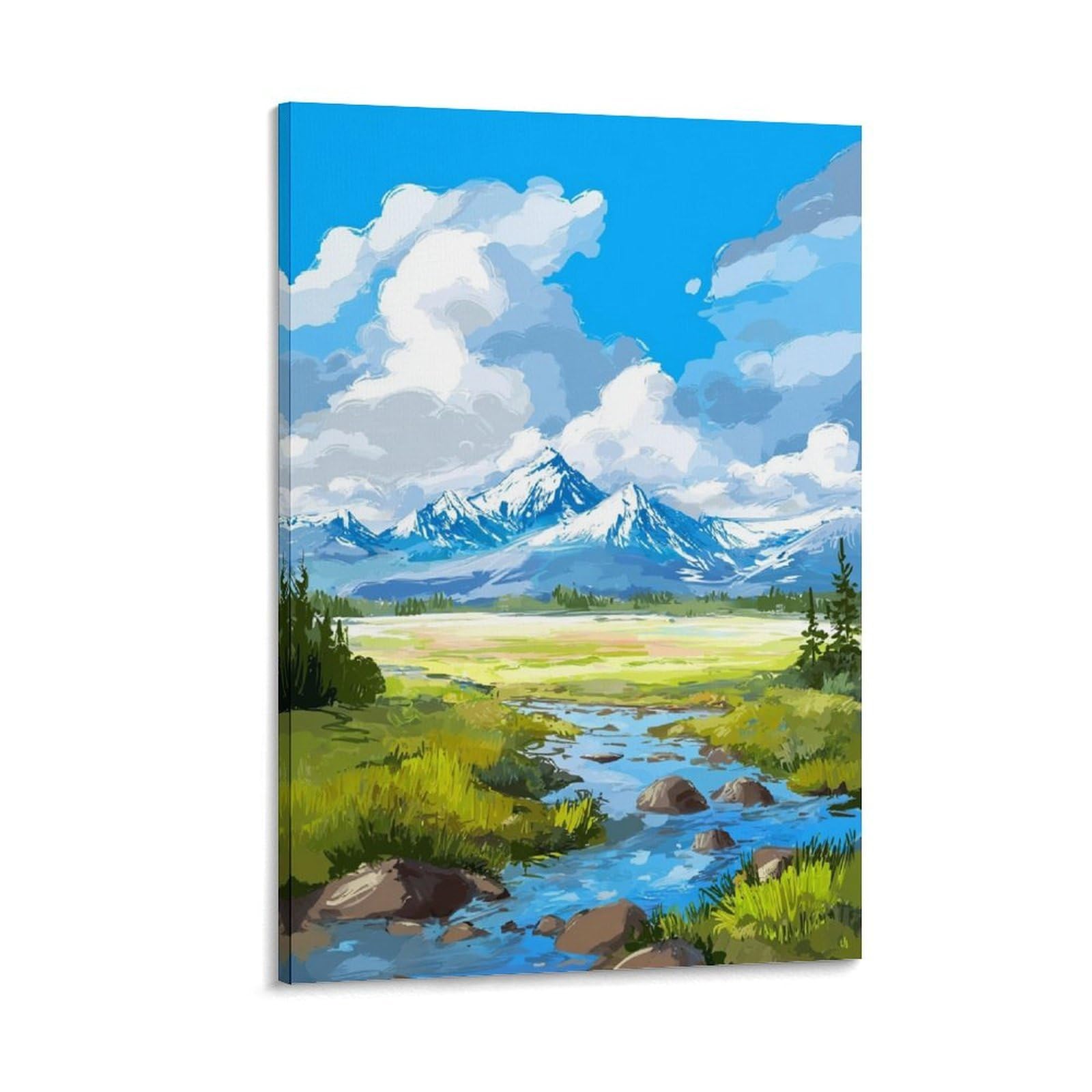 ZBBGGOZ Katmai National Park Posters 24x36inch(60x90cm) Vintage Watercolor Canvas Art