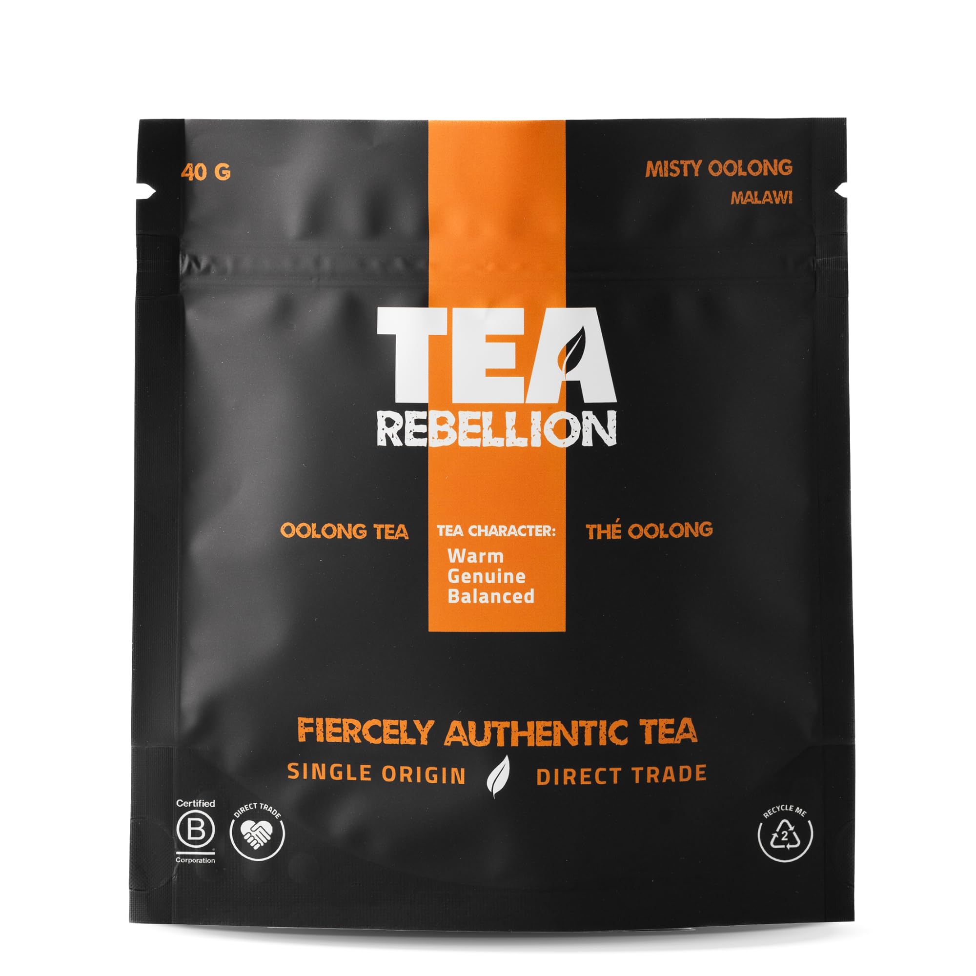 Premium Handpicked Misty Oolong Tea | Fair Trade, UTZ+ & Rainforest Certified | Warm, Genuine & Balanced | Malawi Sourced | 40G Loose Leaf Tea