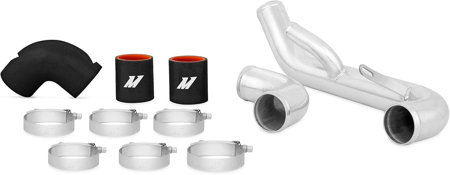 Mishimoto (MMICPEVO10LBK) Black Lower Intercooler Pipe Kit for