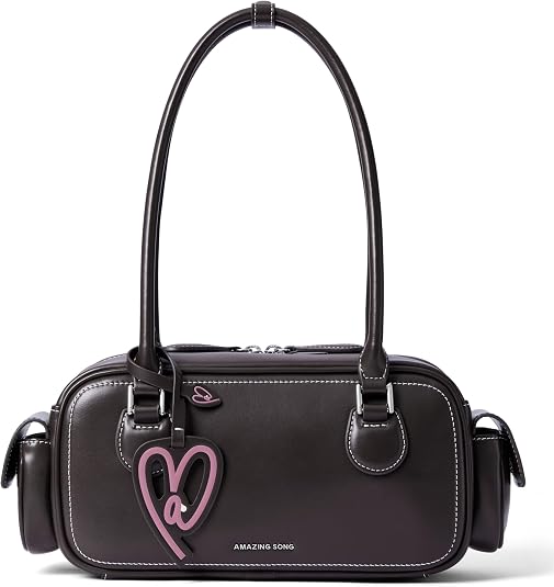 Amazing Song Leather Handbag with Multi-Pocket Organization