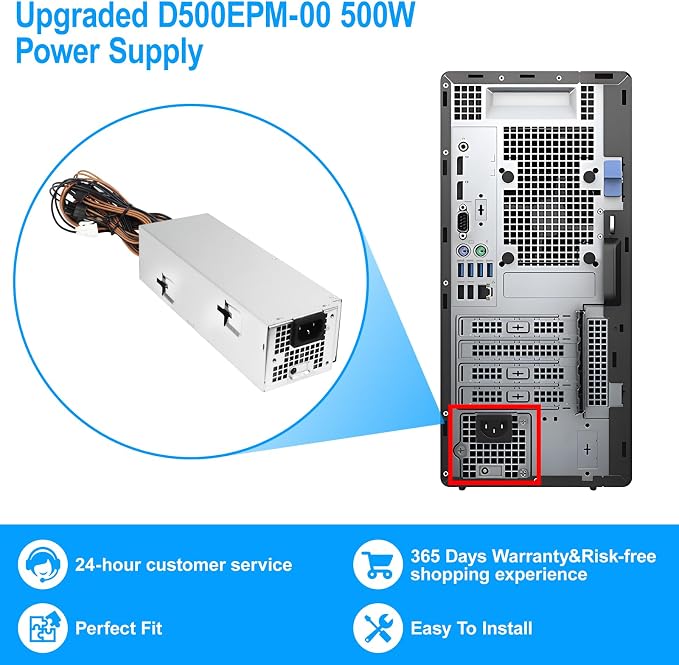 Fuente de Alimentación 500W ATX S-Union D500EPM-00 miniatura 6