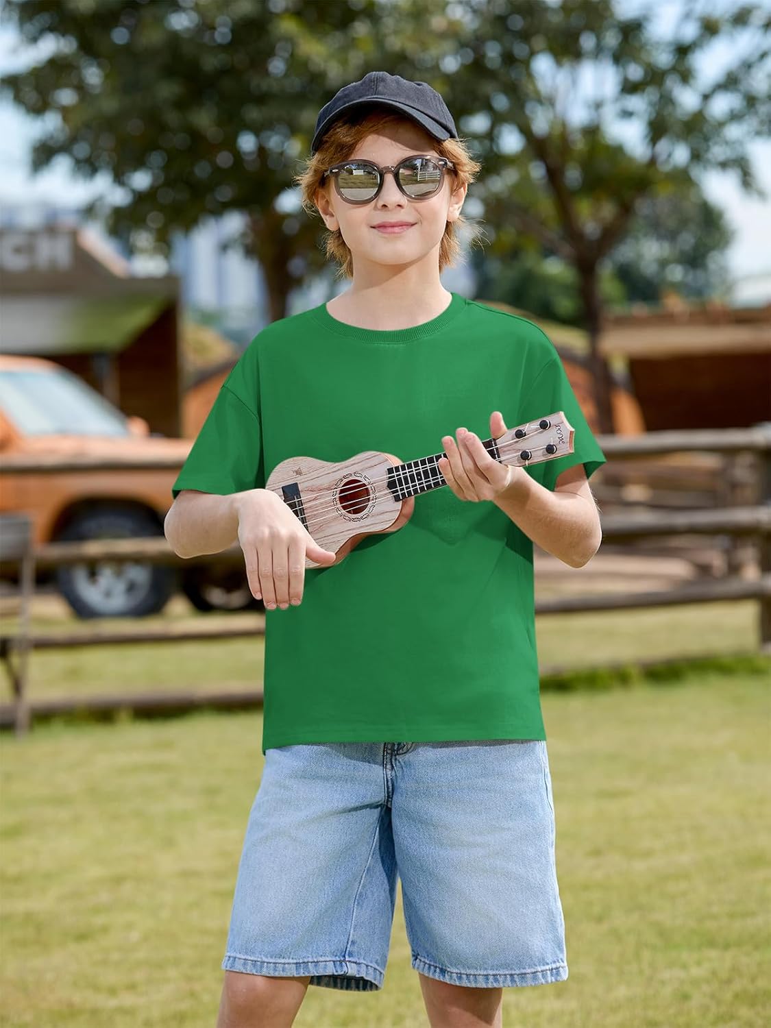 Boys Oversized T Shirts Kids Casual Crewneck Drop Shoulder Summer Basic Tees Tops 5-14 Years - Image 2