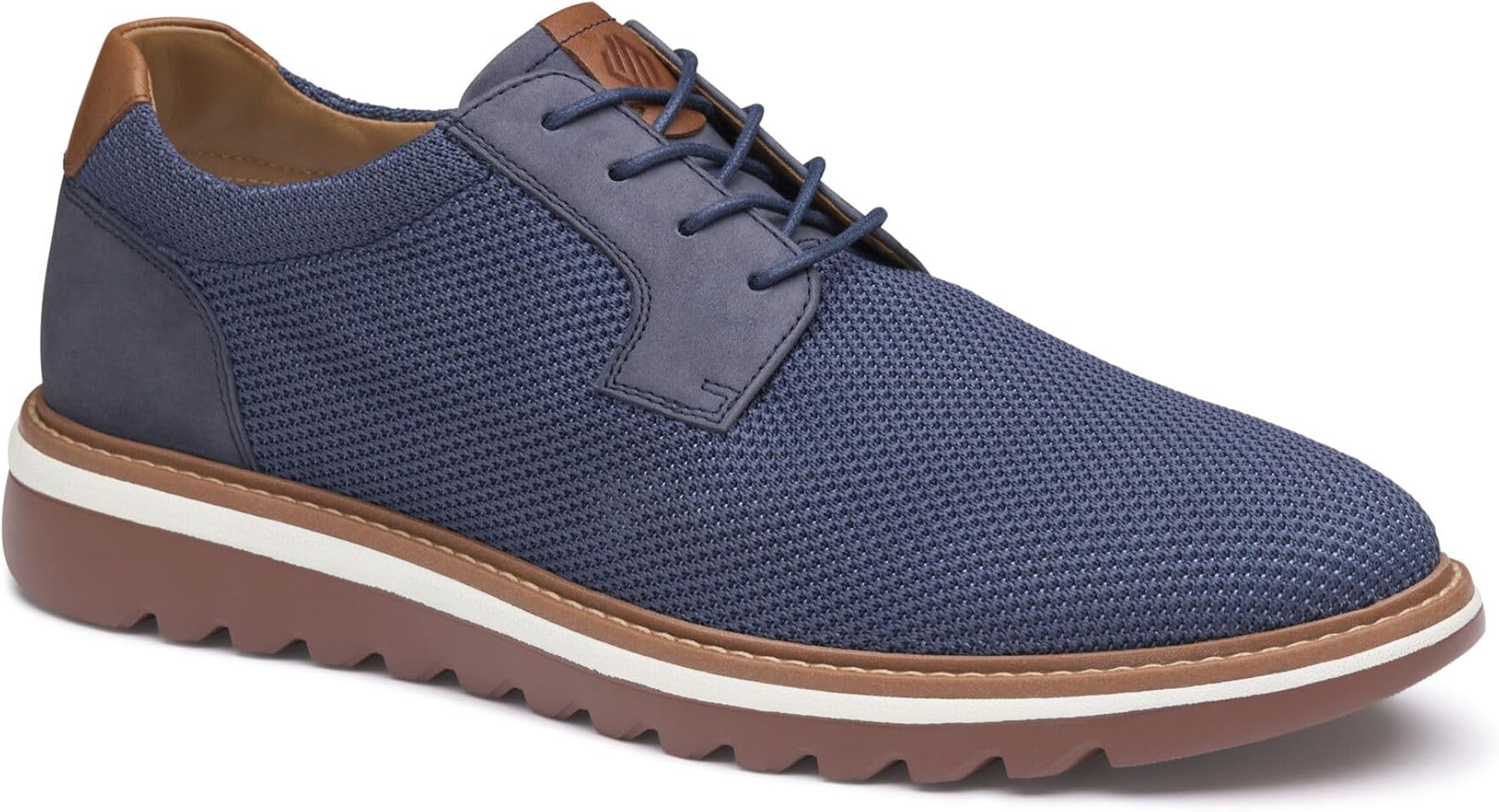Buy Johnston & Murphy Men's Braydon Knit Plain Toe, Navy