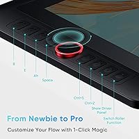 Vista 3 de XPPen - Tableta de dibujo mejorada Artist13.3 Pro V2 con pantalla, 16384 Pen Pressure X3 Pro Stylus Pen Display, 99% sRGB Full Laminated AG Tablet