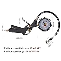Vista 5 de Hausse Kit de accesorios para compresor de aire de servicio pesado, pistola sopladora de aire y accesorios de manguera de aire, kit de herramientas