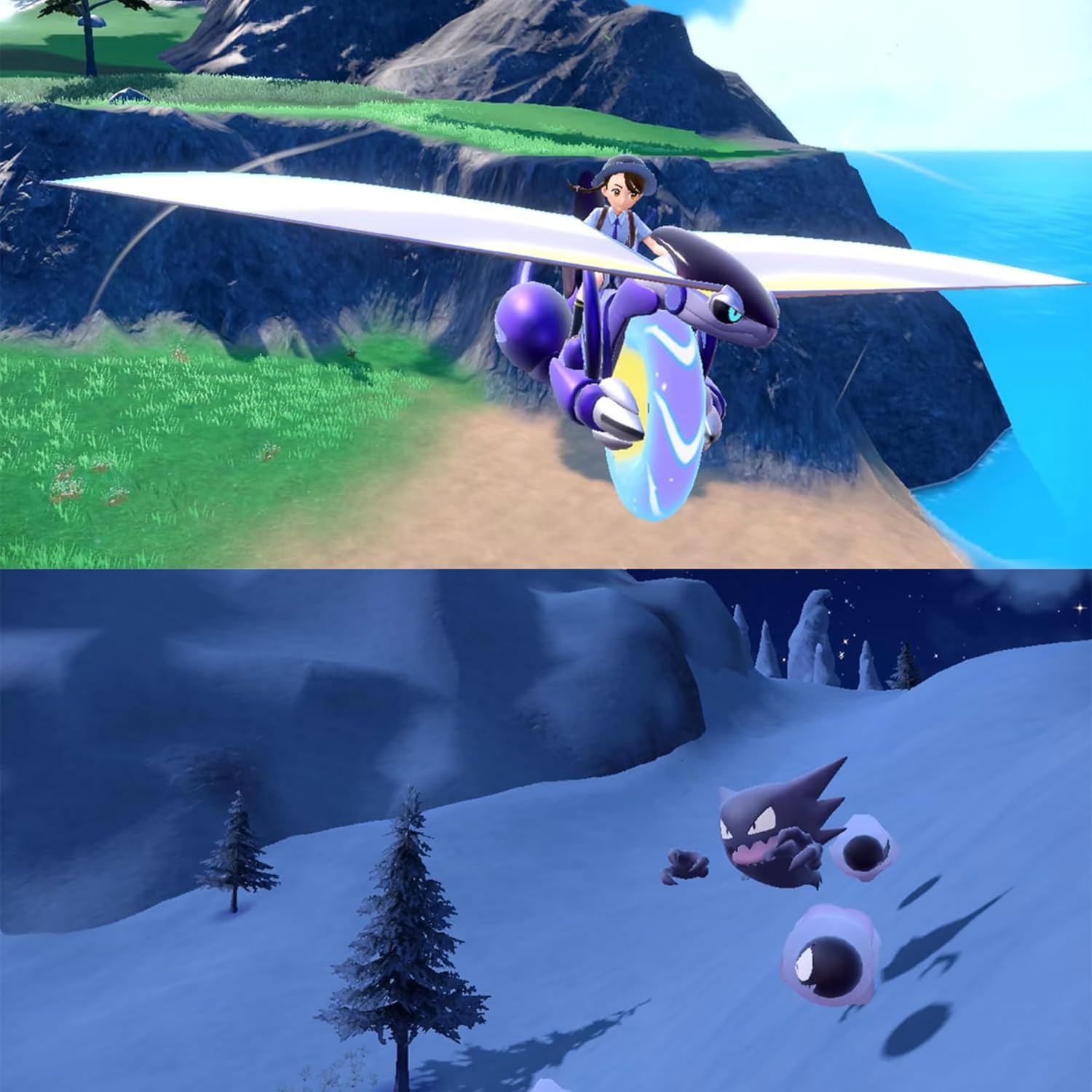 Pokémon Violet for Nintendo Switch (US Version), with PremGear Thumb Grips (8 pack - Black, Blue, Red & Clear), 24 Slot Game Card Holder & Cleaning Cloth - Image 6