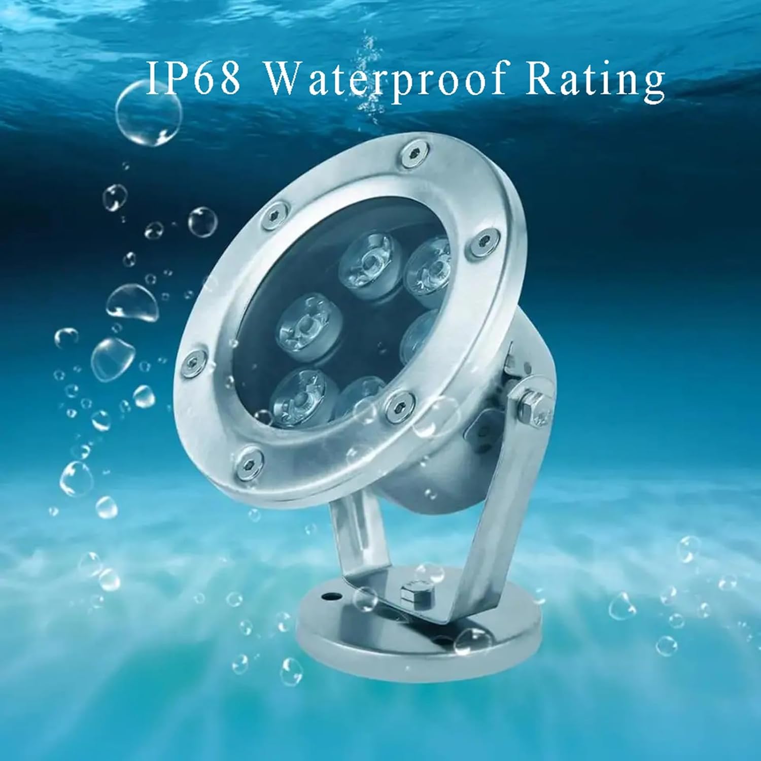 Underwater Pond Light Stainless Steel Spotlight IP68 Waterproof Low Voltage DC12/24V Fountain Lights for Swimming Pool Rockery Hotel Waterfall Led Submersible Light