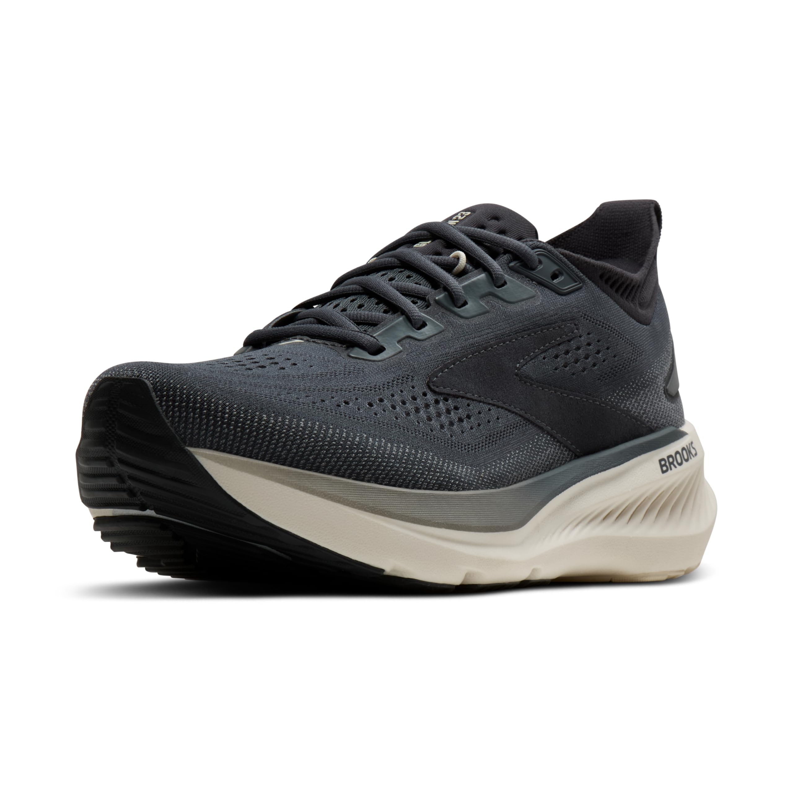 Brooks Herren Glycerin 23 Neutral Running Shoe - Turbulence/Ebony/Clear - 8.5 Medium