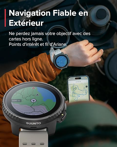 SUUNTO Vertical Montre Connectée Sport Homme, 95+ Sports, Tracker d'Activités GPS, Smartwatch Intelligent Soins de Santé 24/7, Cardiofréquencemètre, Altimètre, Baromètre, Chargement Solaire Optionnel - 4