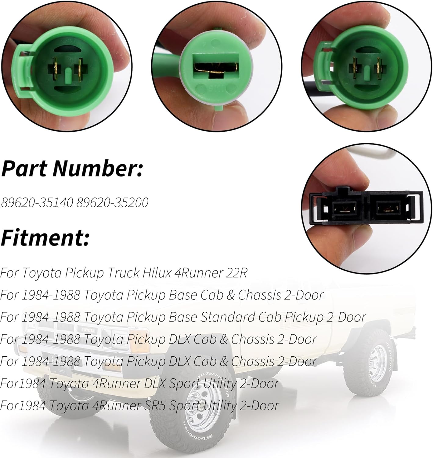 HiSport Ignition Control Module Igniter Assy - Compatible with Toyota 4Runner 1984,Pickup 1984 1985 1986 1987 988 Replacement for 8962035200 89620-35140