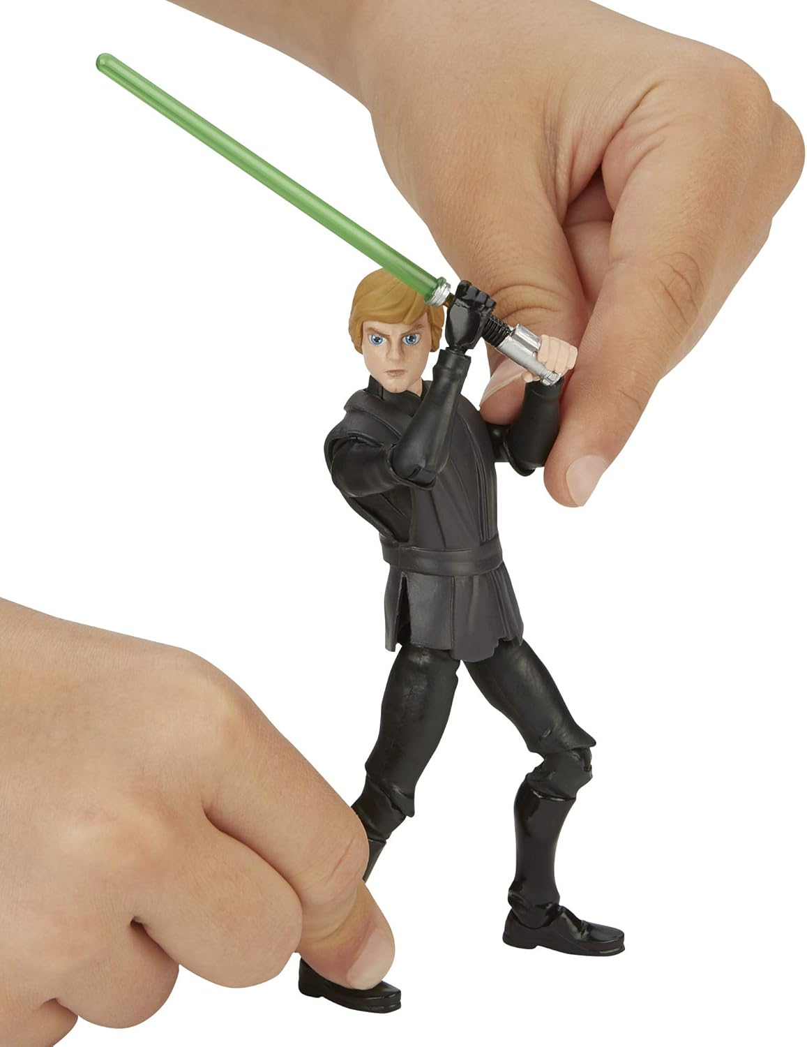 Star Wars Galaxy of Adventures Jedi Knight Luke Skywalker Action Figure - Image 3