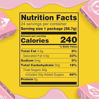 STARBURST All Pink Chewy Candy Bulk Pack, 24 Full Size Packs, Pink Candy Bulk Box