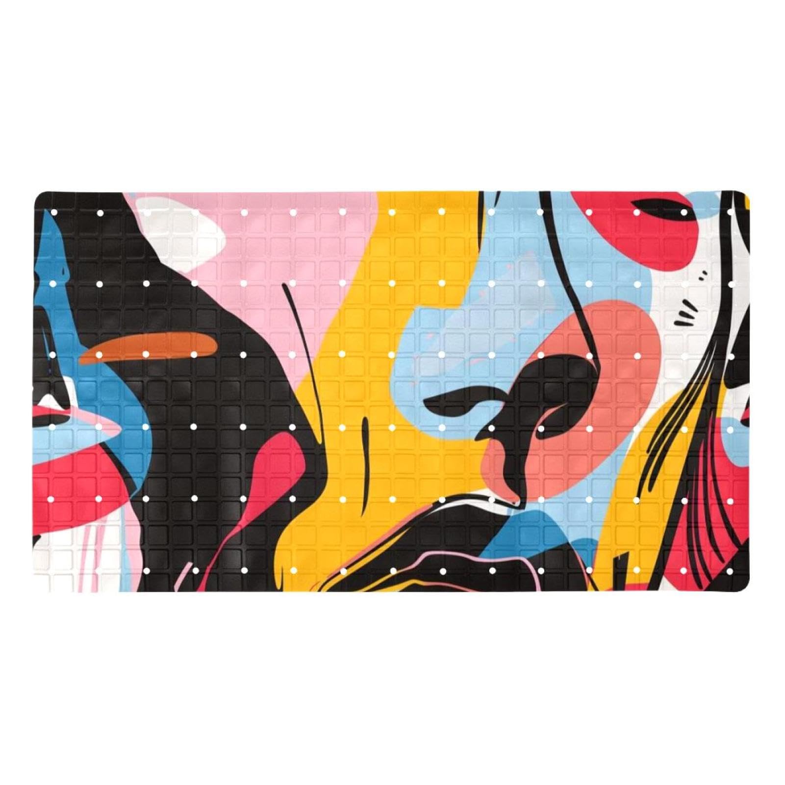 Tapis de bain de qualité supérieure abstrait en PVC haute densité