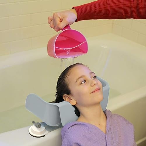 Miniatura 19 de Shampoo Buddy Lavabo portátil para el cabello para niños, niños pequeños, niños, adolescentes | Tazón de champú portátil para usar en bañera o