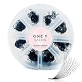 One V Salon, 500 Loose Professional Use Premade Fans Eyelash Extensions,C Curl Volume Lashes,10D 20D 14D-0.05 Thickness,9-16mm Fluffy Handmade Fan Mixed Tray