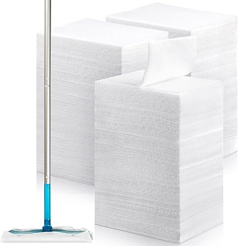 Hoolerry Paños de barrido en seco, repuestos para trapeador seco, paños de limpieza desechables, almohadillas electrostáticas para el suelo, 11.81 x