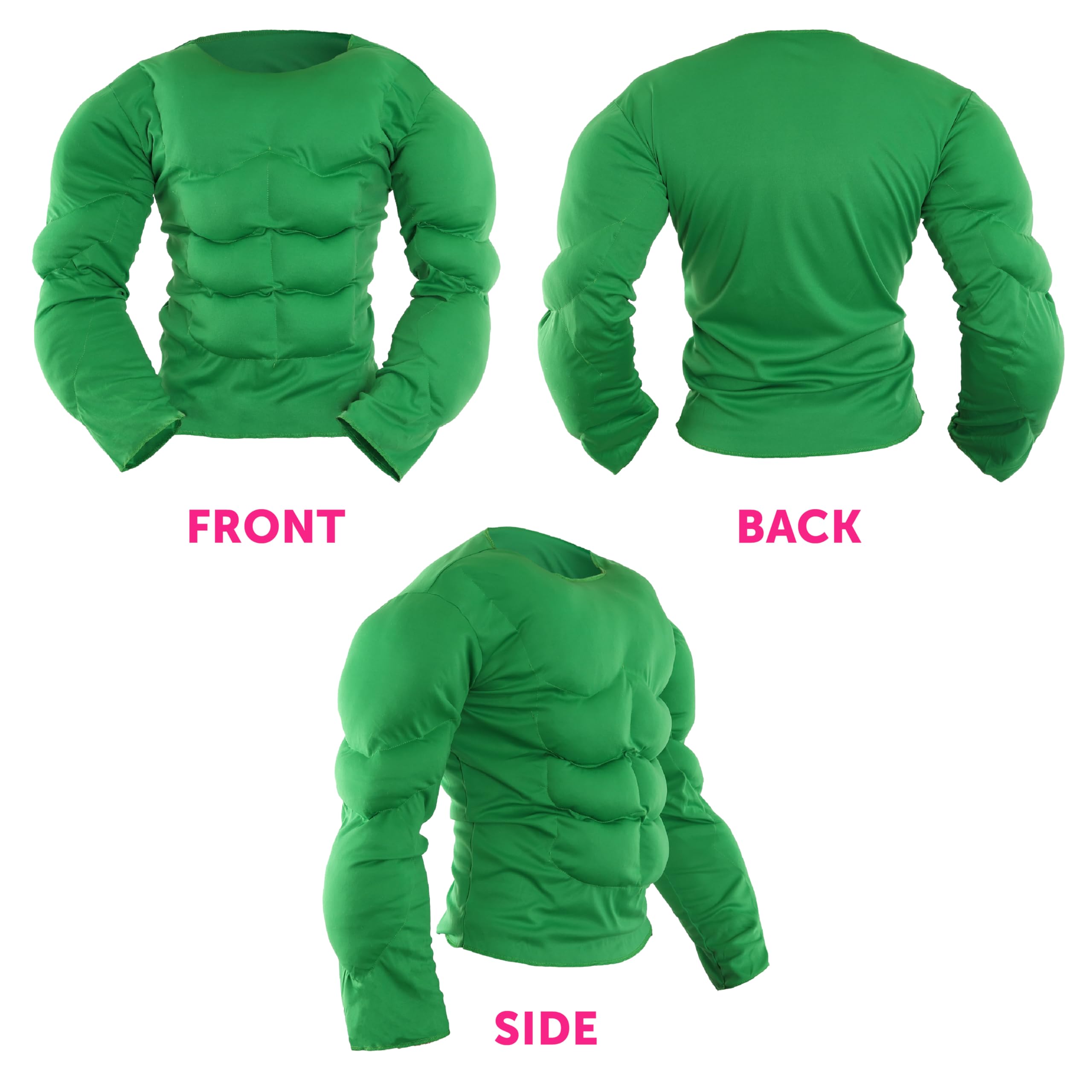 adulto petto muscoloso - PERFETTO HALLOWEEN ACCESSORIO COSTUME O PER Supereroe Costume - misura standard e XL - Disponibile in 6 colori: Beige/ pelle, Marrone, Nero, Verde, Rosso, Blu