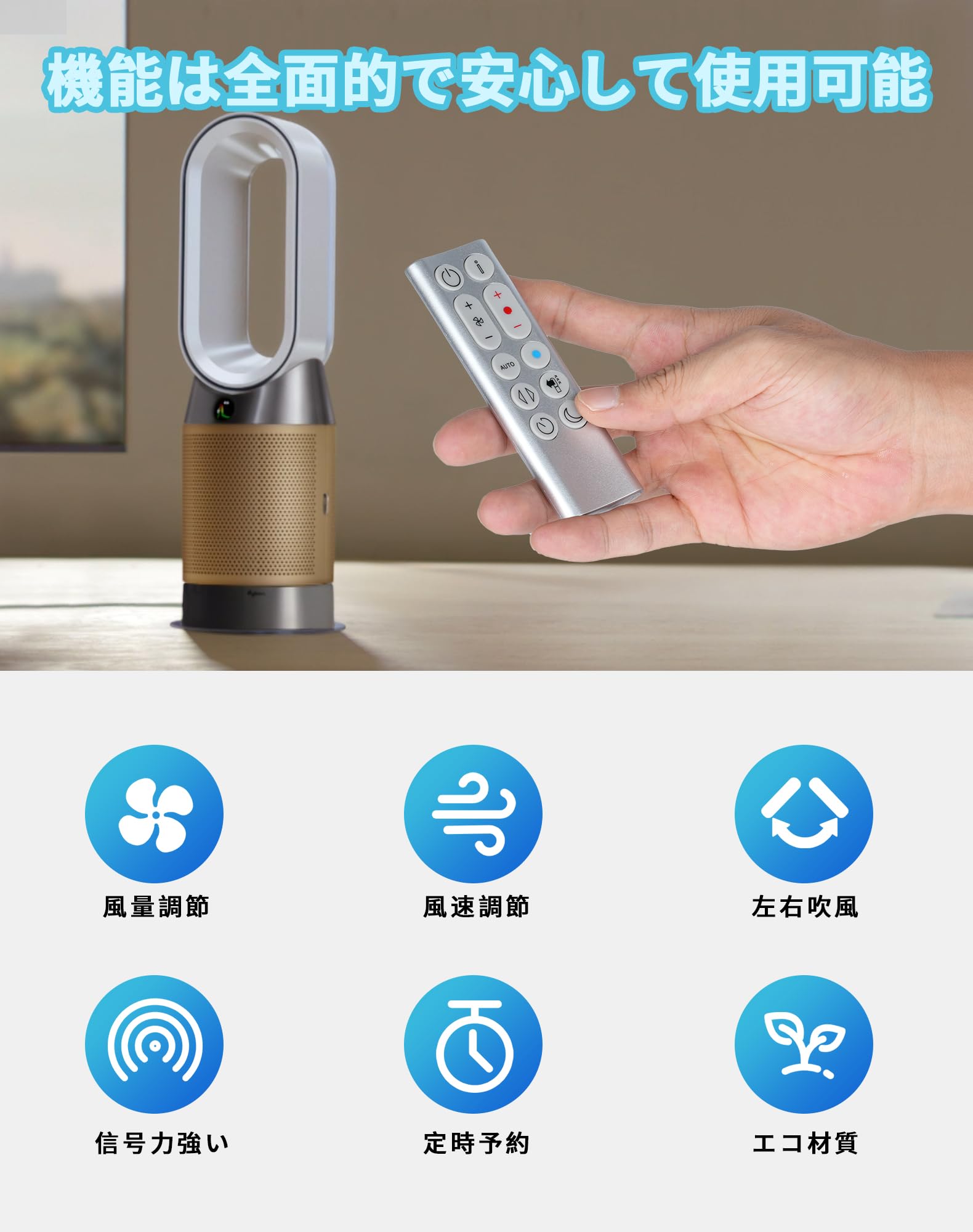 Amazon.co.jp: 扇風機 交換用リモコン for ダイソンHP04 HP05 HP06