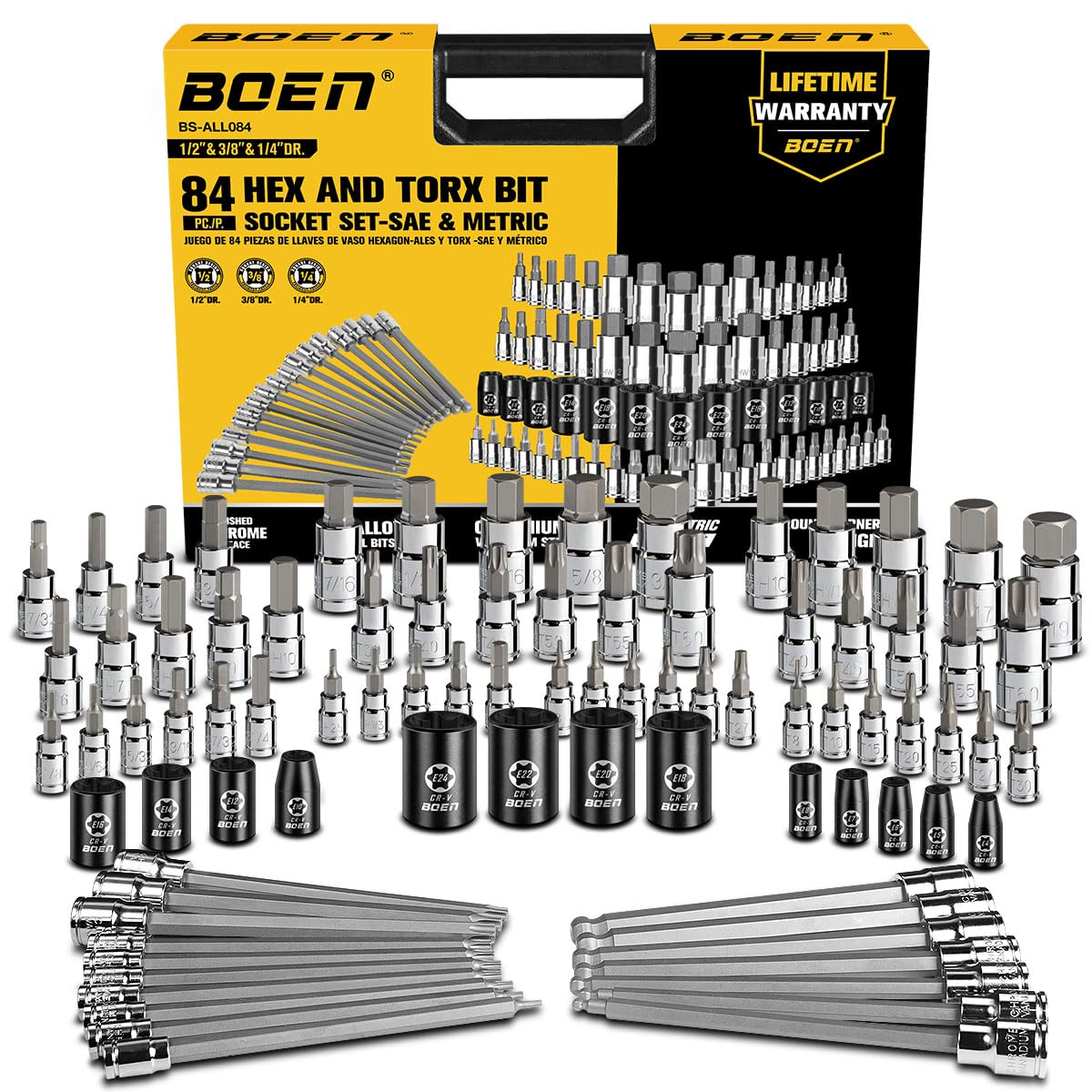 Amazon.com: BOEN 84-Piece Master SAE/Metric Allen and Torx Bit