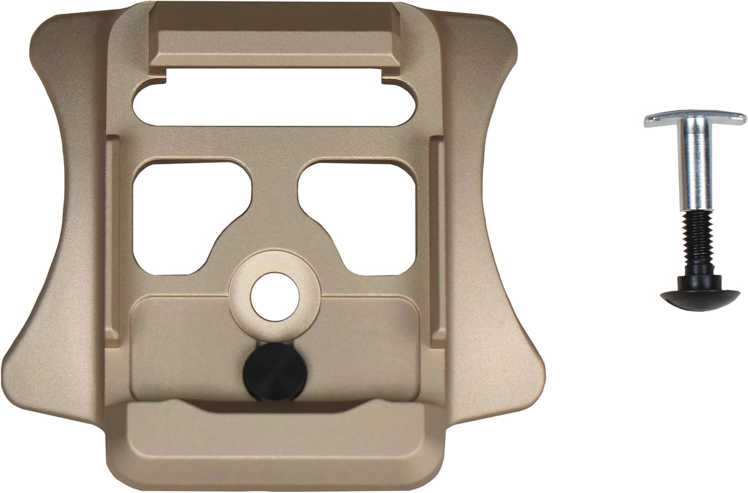 US Military Enhanced Combat Helmet Coyote Brown NVG Bracket for Night Vision Goggles Shroud Norotos Used on ECH Helmet Rhino Mount Front Bracket with Screw