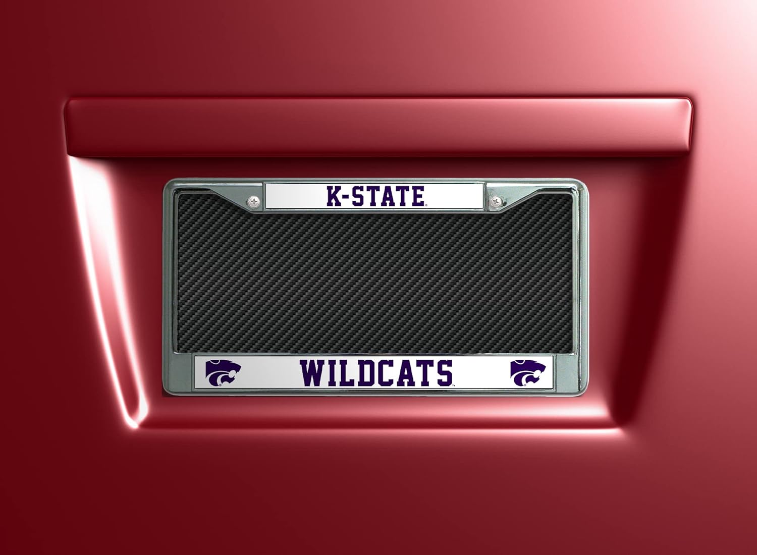 NCAA Kansas State Wildcats Standard Chrome License Plate Frame