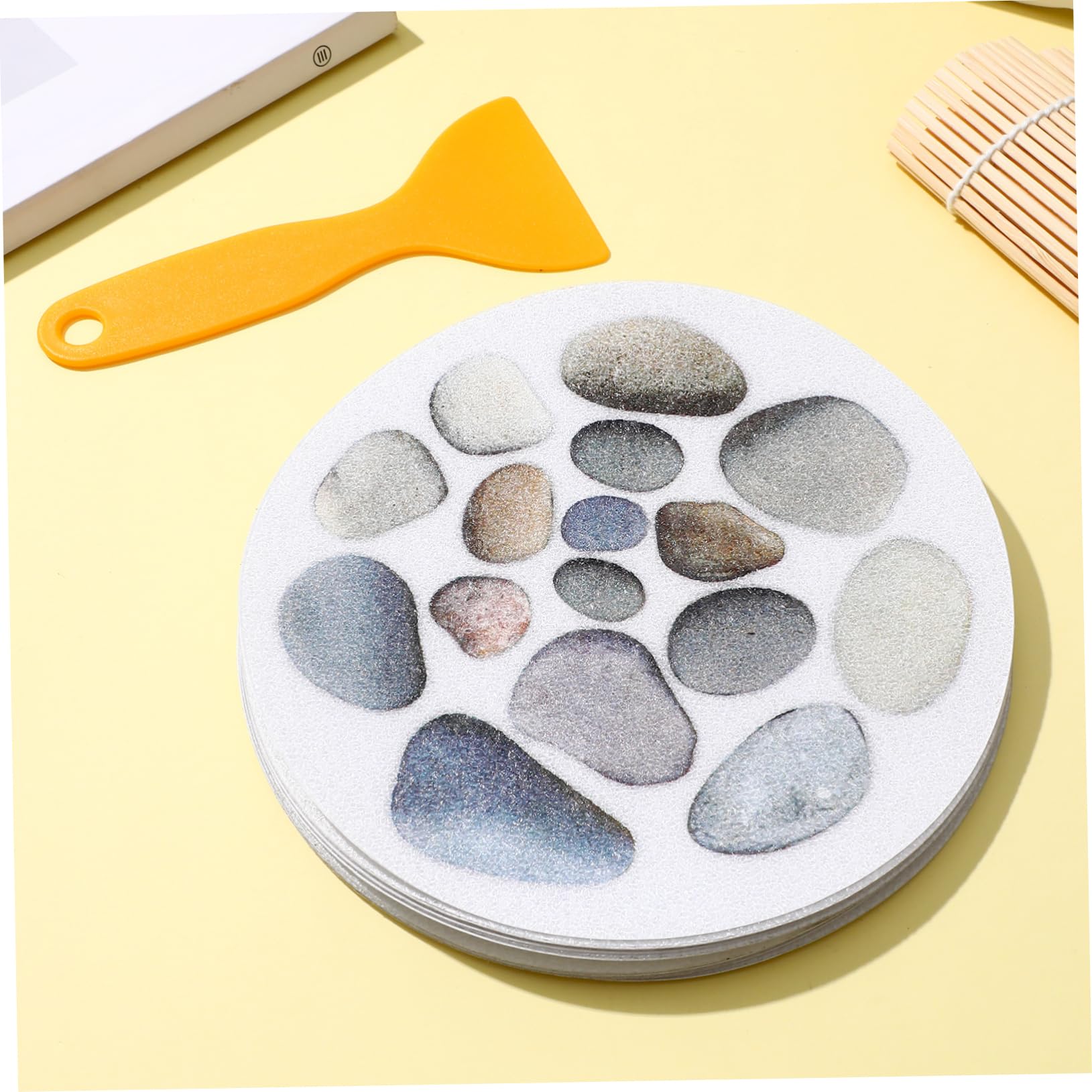 CONGARTENO 8pcs Bathtub Stickers Anti Slip Bath Stickers Non Slip Non Slip Bathroom Mat Bath Mats for Bathroom Anti Mat for Bathtub Stone Bath Products Bathtub Mat Bathtub Floor Sticker Rock