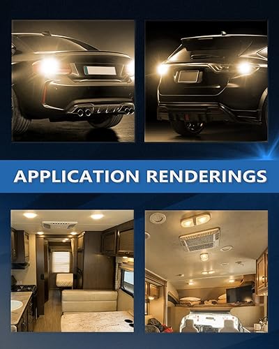 Miniatura 6 de Bombilla LED 1076 1142 para RV, 12 V CC sin polaridad, bombilla interior de cámper, BA15D 90 1004 repuesto para caravana, remolque, autocaravana,