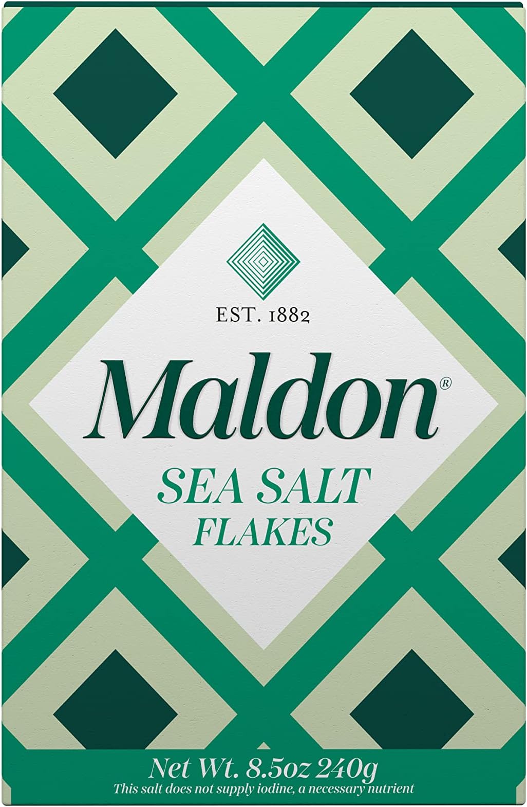 MaldonSalt, Sea Salt Flakes, 8.5 oz (240 g), Kosher, Natural, Handcrafted, Gourmet, Pyramid Crystals