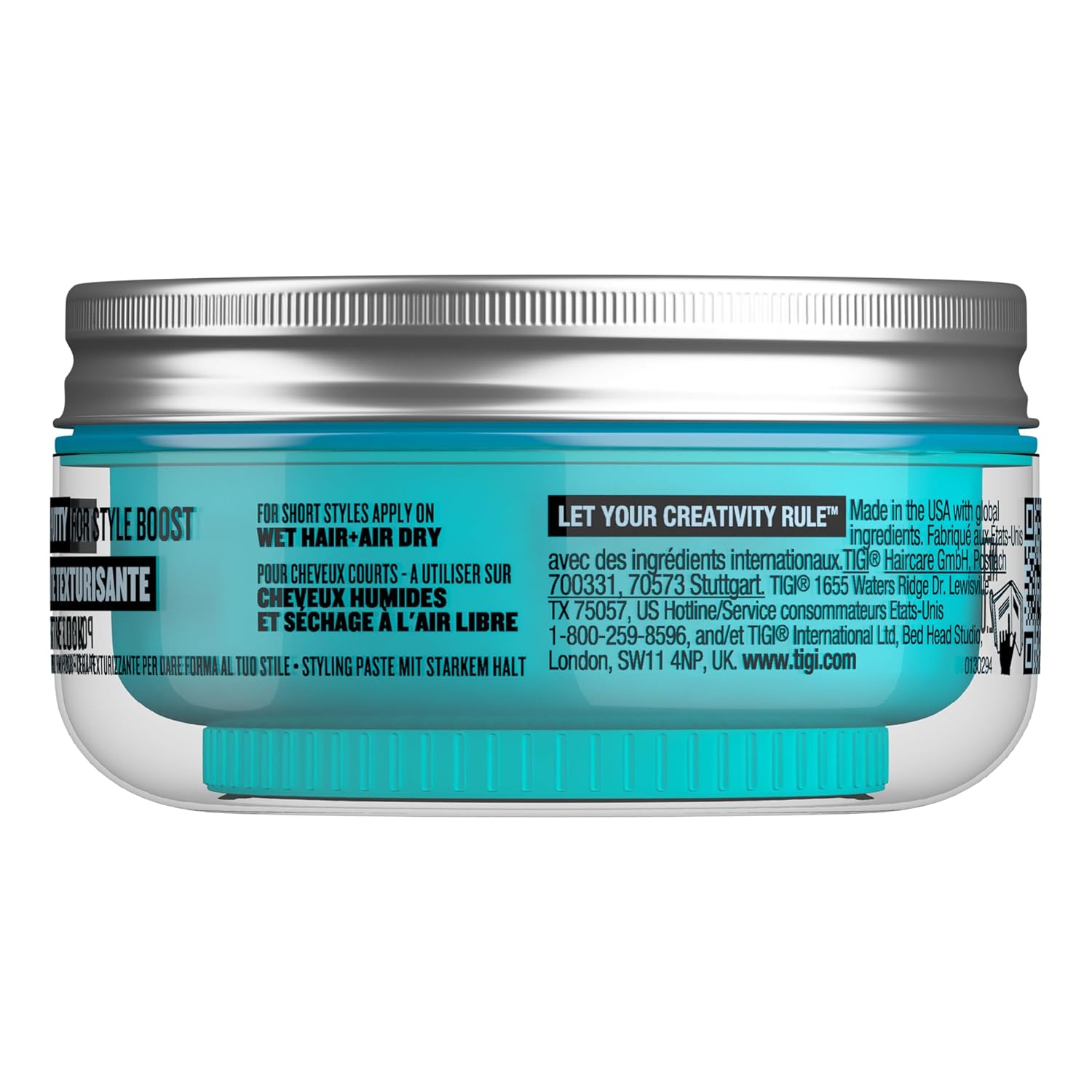Bed Head TIGI Manipulator Texturizing Putty, Firm Hold Styling Putty for Short to Medium Hair, 2.01 oz (Pack of 2)