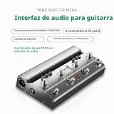 MeloAudio Tone Shifter Mega controlador de pie MIDI e interfaz de audio de grabación de guitarra USB para iPhone, iPad, dispositivos Android, Mac y PC