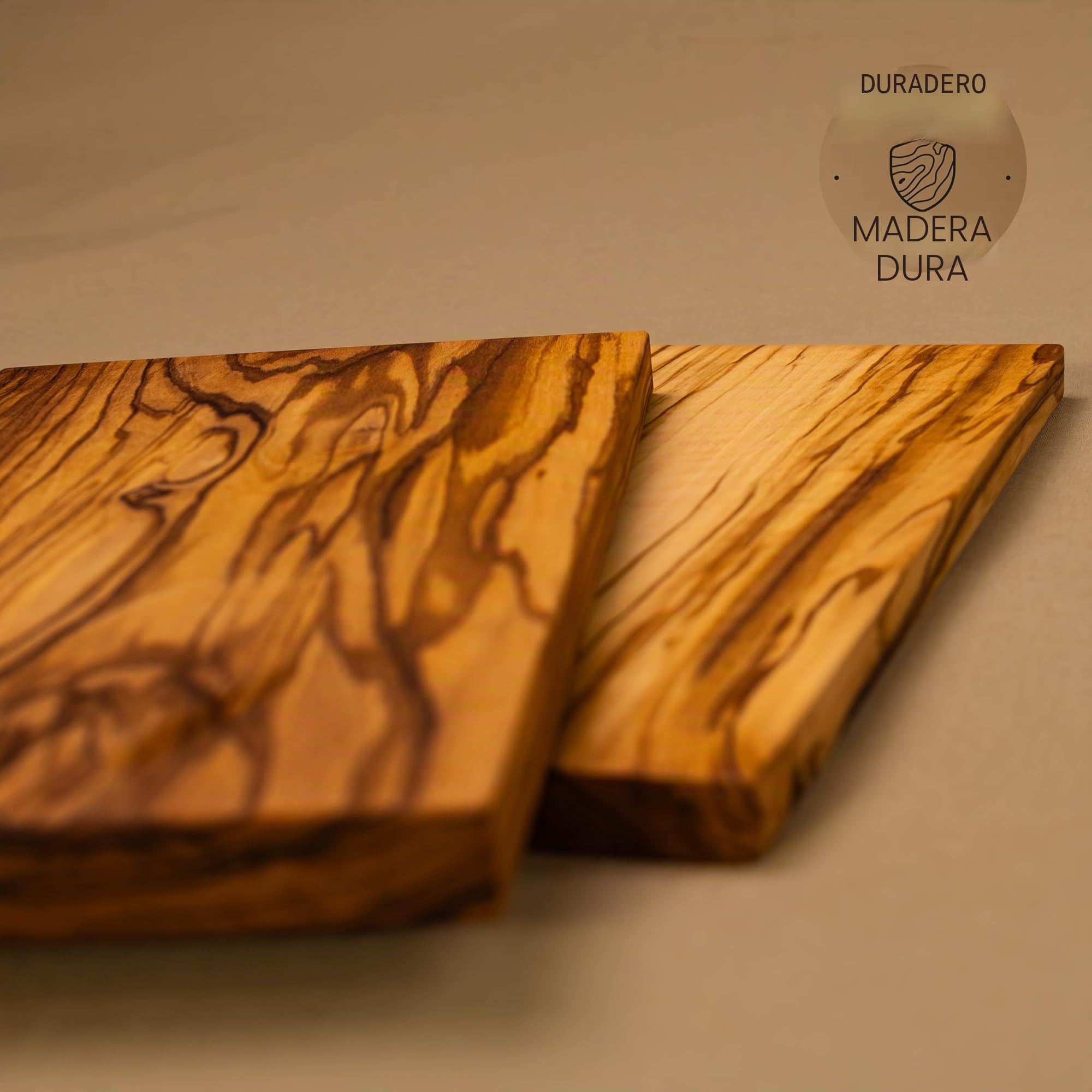 DAS OLIVENHOLZBRETT Tabla de cortar rectangular de madera de olivo / Tabla de desayuno de madera/tabla de desayuno/tabla de desayuno/tabla de aperitivos de madera de olivo / 30 cm x 17 cm x 2 cm