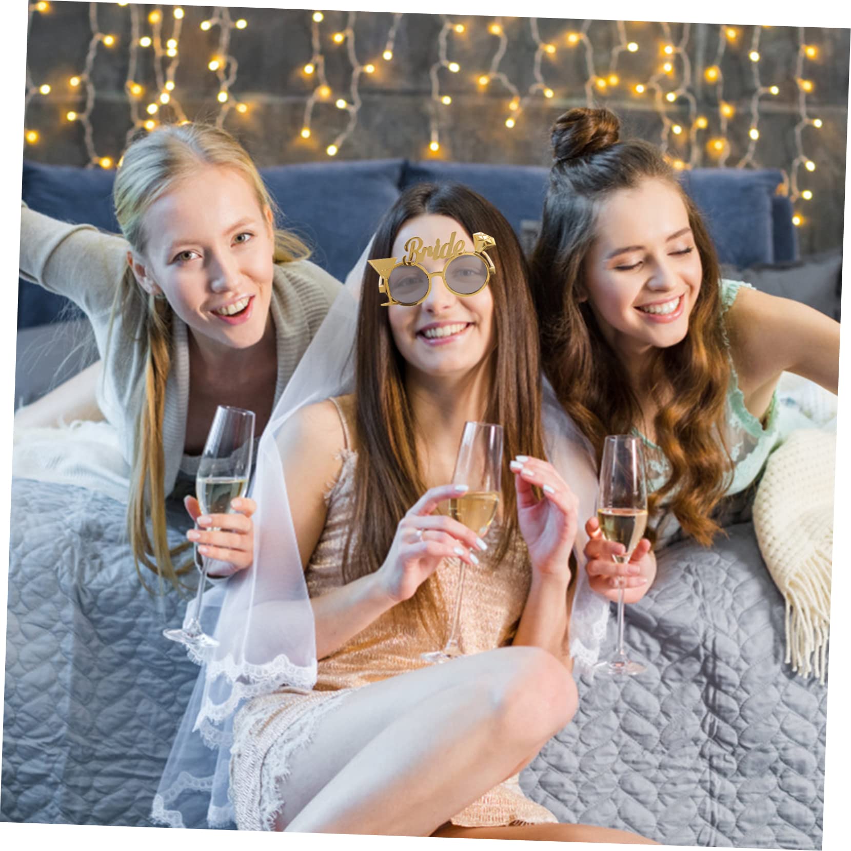 SOIMISS 10pezzi Occhiali Per Sposa Accessori Per Festa Di Addio Al Nubilato Gadget Divertenti Per Matrimonio e Giochi Decorazioni Per Feste Di Nozze