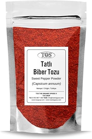 TOS The Organic Spices Tatl  K rm z  Biber Tozu 500 gr 1. KAL TE Capsicum Annuum / Sweet Paprika, TOS1714