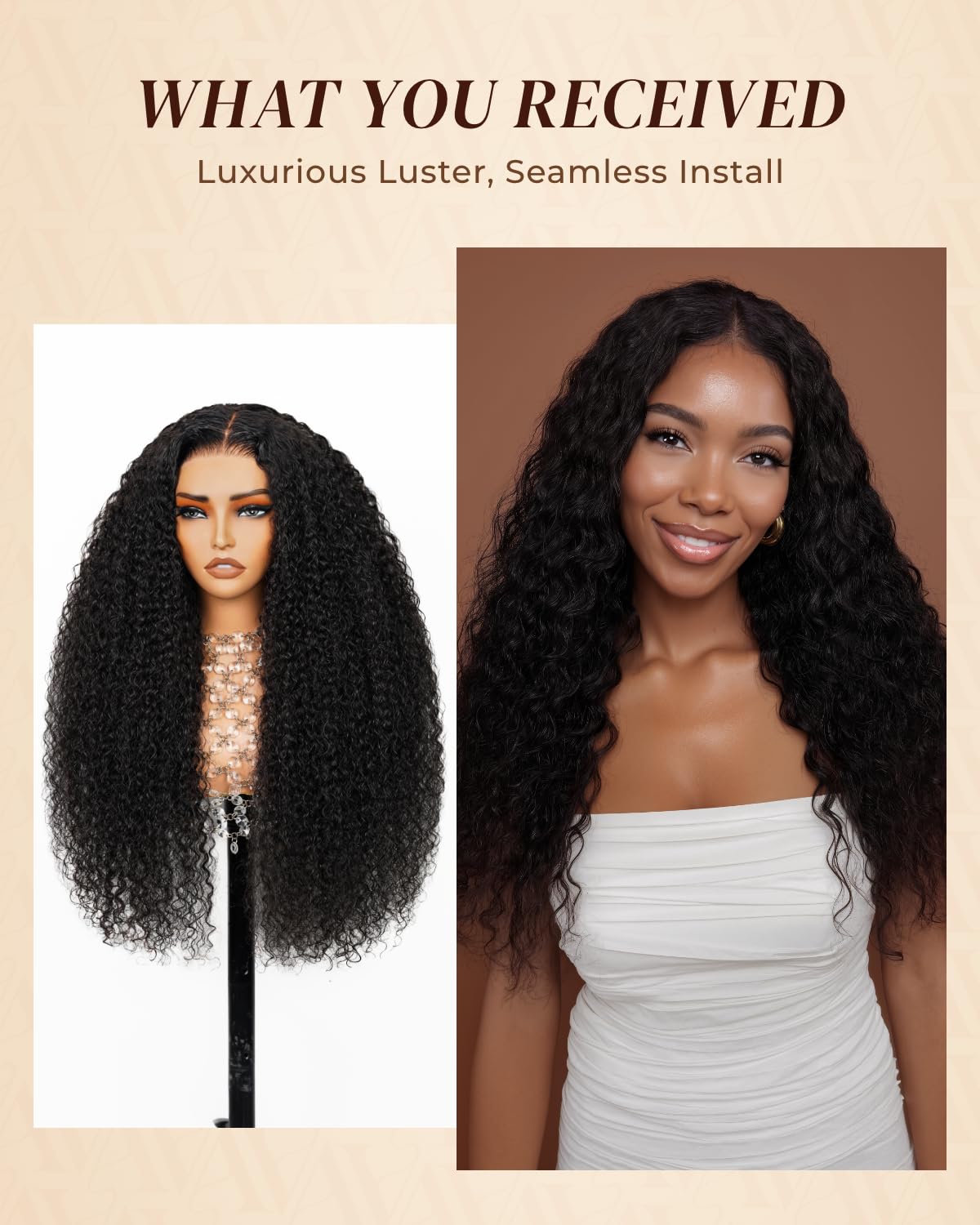 Arabella 13x6 Lace Front Wigs Human Hair 210% Density Glueless Wigs Human Hair 100% Curly Wave Human Hair Wigs 12A Pre Plucked Pre-Bleached Pre-Cut Glueless Wig (30inch,13x6 deep curly wig)