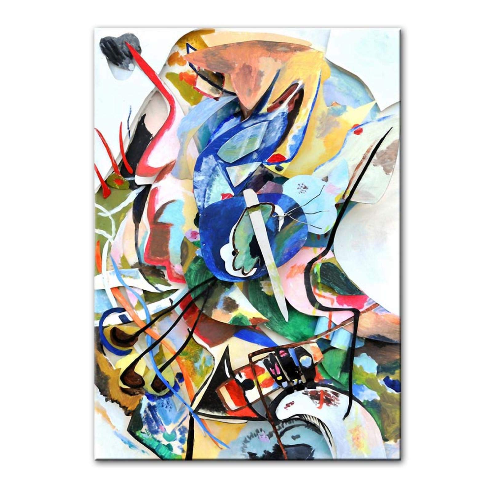Amazon.co.jp: 抽象キャンバスアート絵画ワシリーカンディンスキー