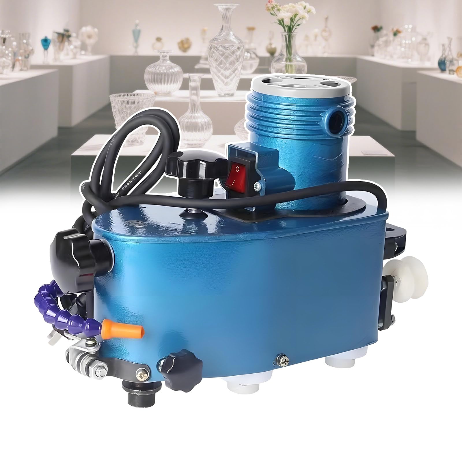 Molatrice Angoli in Vetro Diamantata Fai Te, Lucidatura Professionale Bordi su Piastrelle Vetroceramica, Potenza 800w, 8000 Giri/Min, Mole Diamantate Raffreddate Acqua