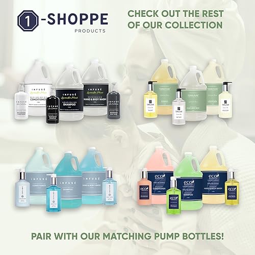 Miniatura 6 de Terra Pure Jabón para manos y cuerpo de hotel, cuatro galones, diseñado para rellenar dispensadores de jabón (juego de 4)